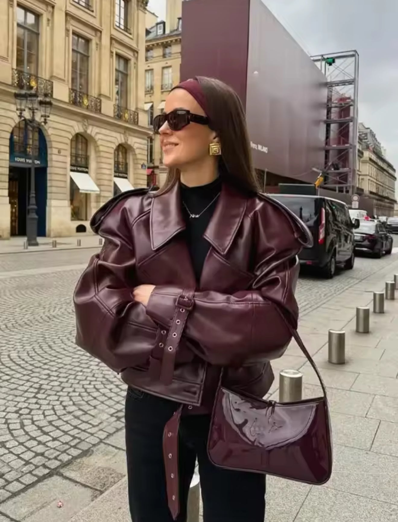 Collection of YVA - Jacke Bordeaux in a gallery layout