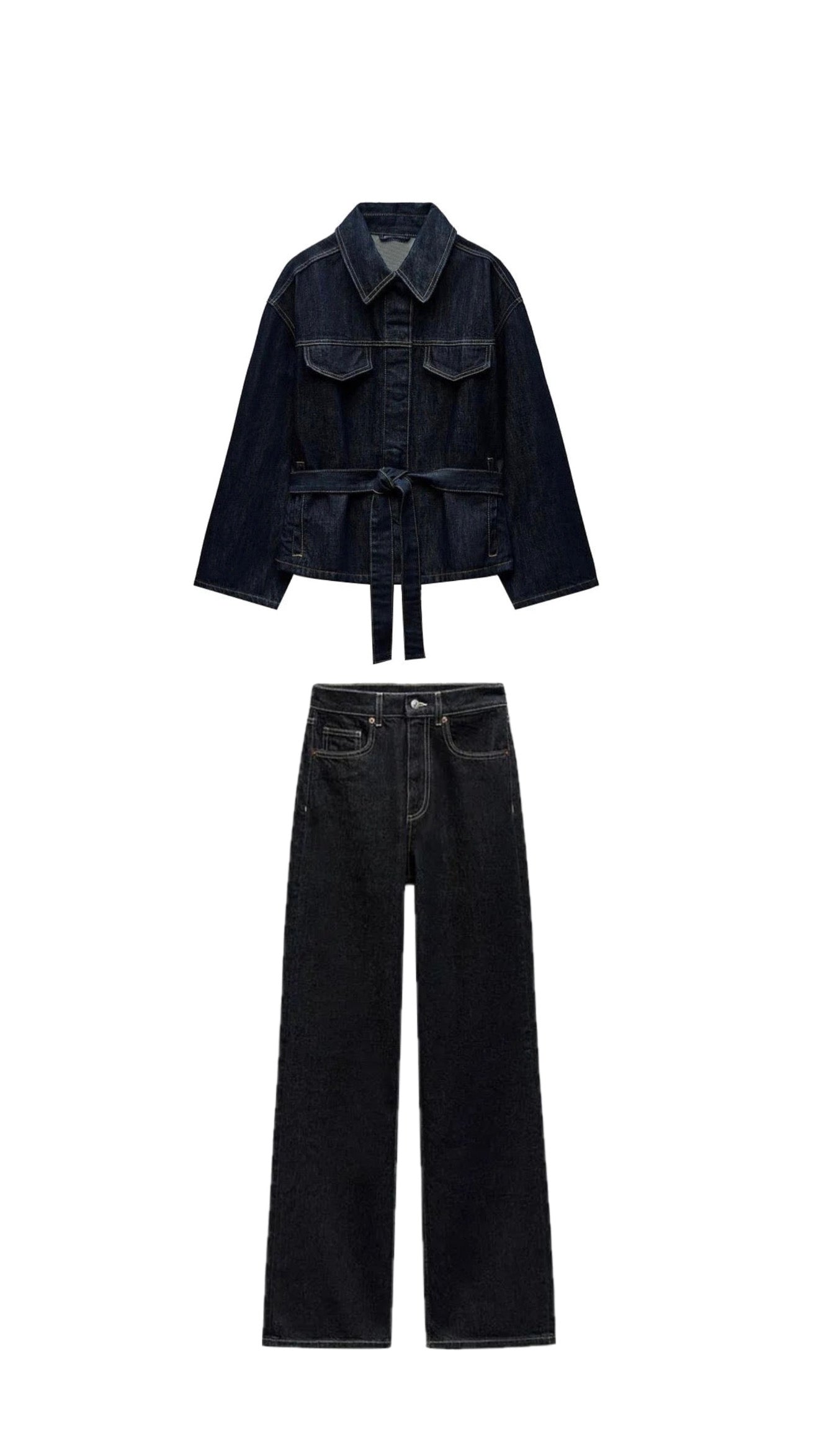 Collection of JEYM - Zweiteiler Denim in a gallery layout